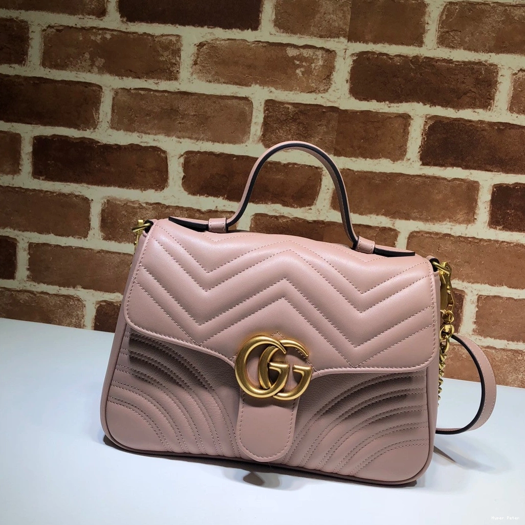 Bag GG Handle Marmont Top Small GUCCI 0726